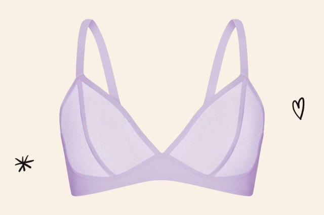 An image of the Knix Mesh Deep V Bra