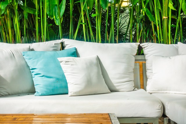 Outdoor pillows and cushions