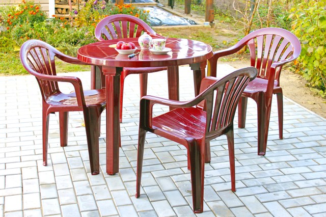 Plastic outdoor furniture